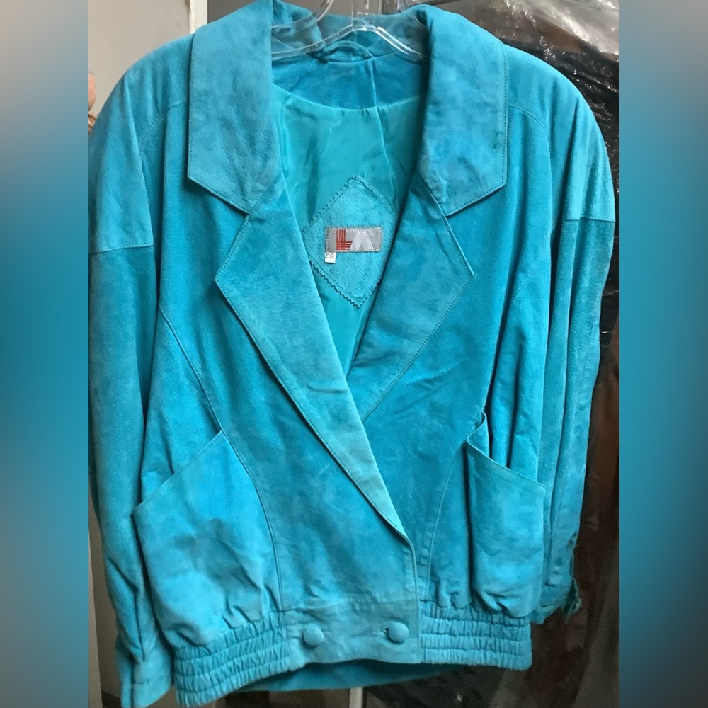 vintage EUC suede leather jacket